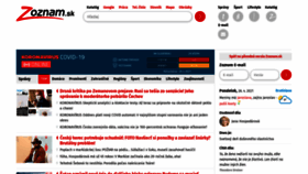 What M.zoznam.sk website looked like in 2021 (3 years ago)