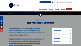 What Myprotime.eu website looked like in 2021 (3 years ago)