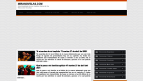 What Miranovelas.com website looked like in 2021 (3 years ago)