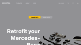 What Mercteil.com website looked like in 2021 (3 years ago)