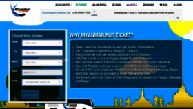 What Myanmarbusticket.com website looked like in 2021 (3 years ago)