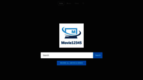 What Movie12345.com website looked like in 2021 (3 years ago)