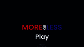 What Moreorless.io website looked like in 2021 (3 years ago)
