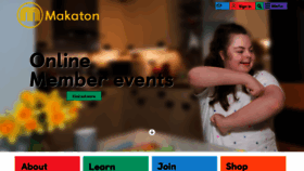 What Makaton.org website looked like in 2021 (3 years ago)