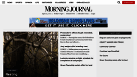 What Morningjournalnews.com website looked like in 2021 (3 years ago)