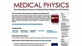 What Medphys.org website looked like in 2021 (4 years ago)