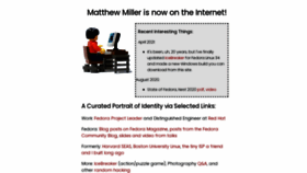 What Mattdm.org website looked like in 2021 (5 years ago)