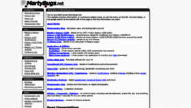 What Martybugs.net website looked like in 2021 (3 years ago)
