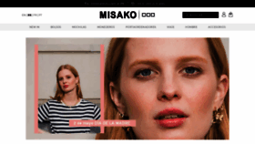 What Misako.com website looked like in 2021 (3 years ago)