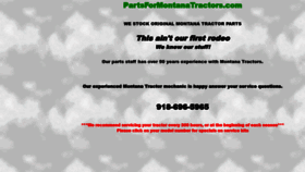 What Montana-tractors.com website looked like in 2021 (3 years ago)