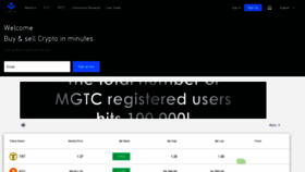 What Mgtc.io website looked like in 2021 (3 years ago)