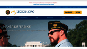 What Mylegion.org website looked like in 2021 (2 years ago)