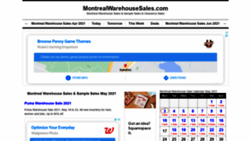 What Montrealwarehousesales.com website looked like in 2021 (2 years ago)