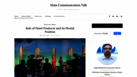 What Masscommunicationtalk.com website looked like in 2021 (2 years ago)