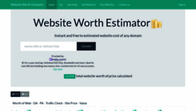 What Myworthweb.com website looked like in 2021 (3 years ago)