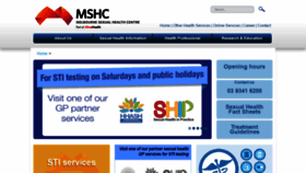 What Mshc.org.au website looked like in 2021 (2 years ago)