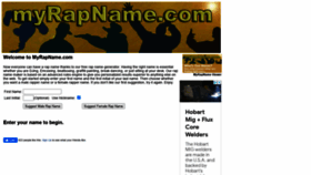 What Myrapname.com website looked like in 2021 (3 years ago)