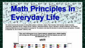 What Math-principles.com website looked like in 2021 (3 years ago)