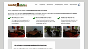 What Massivholz-unikate.de website looked like in 2021 (3 years ago)