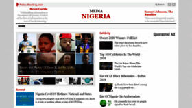 What Medianigeria.com website looked like in 2021 (2 years ago)
