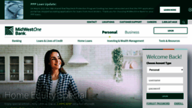 What Midwestone.bank website looked like in 2021 (2 years ago)