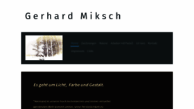 What Miksch-art.com website looked like in 2021 (3 years ago)