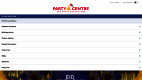 What Mypartycentre.com website looked like in 2021 (3 years ago)