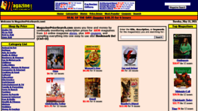 What Magazinepricesearch.com website looked like in 2021 (2 years ago)