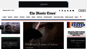 What Manilatimes.net website looked like in 2021 (2 years ago)