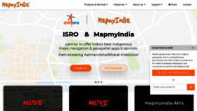 What Mapmyindia.com website looked like in 2021 (2 years ago)