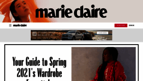 What Marieclaire.com website looked like in 2021 (3 years ago)