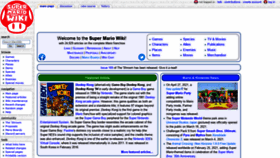 What Mariowiki.com website looked like in 2021 (3 years ago)