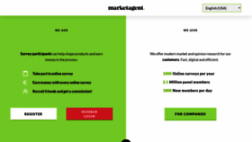 What Marketagent.com website looked like in 2021 (4 years ago)