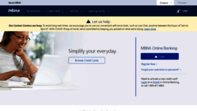 What Mbna.ca website looked like in 2021 (4 years ago)