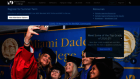What Mdc.edu website looked like in 2021 (4 years ago)