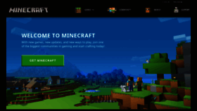What Minecraft.net website looked like in 2021 (2 years ago)