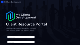What Myclientdevelopment.com website looked like in 2021 (4 years ago)