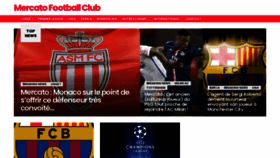 What Mercatofootballclub.fr website looked like in 2021 (2 years ago)