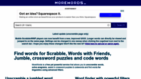 What Morewords.com website looked like in 2021 (3 years ago)