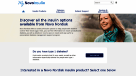 What Mynovoinsulin.com website looked like in 2021 (2 years ago)