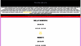 What Matkaraja.com website looked like in 2021 (2 years ago)