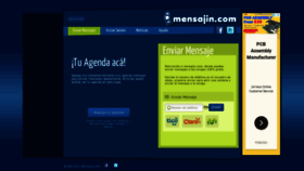 What Mensajin.com website looked like in 2021 (2 years ago)