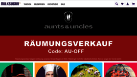 What Milksugar.de website looked like in 2021 (2 years ago)