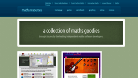 What Maths-resources.com website looked like in 2021 (2 years ago)