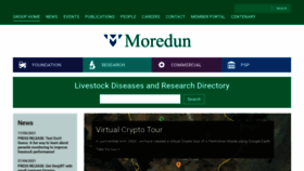 What Moredun.org.uk website looked like in 2021 (2 years ago)