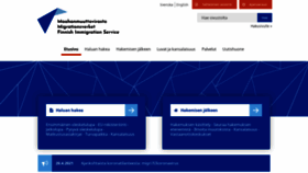 What Migri.fi website looked like in 2021 (2 years ago)