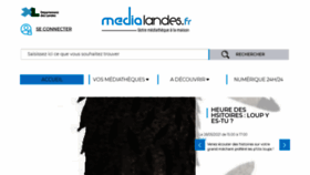 What Medialandes.fr website looked like in 2021 (5 years ago)
