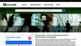 What Messeninfo.de website looked like in 2021 (2 years ago)
