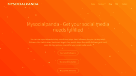 What Mysocialpanda.com website looked like in 2021 (2 years ago)