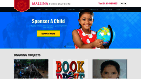 What Mallina.org website looked like in 2021 (2 years ago)